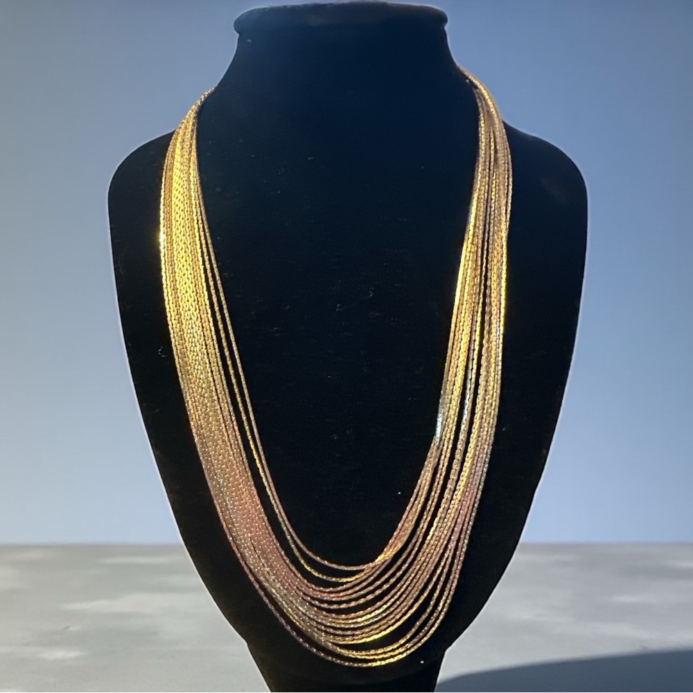 Express‎ Y2K Gold Tone Layered Necklace